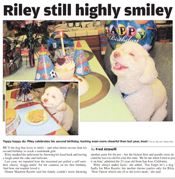 Click for previous Riley story