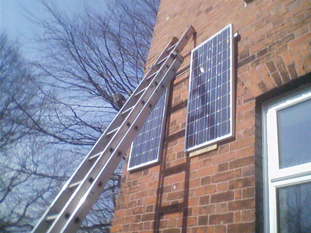 The actual panels which were mounted vertically,to defeat weather and for ease of wiring.